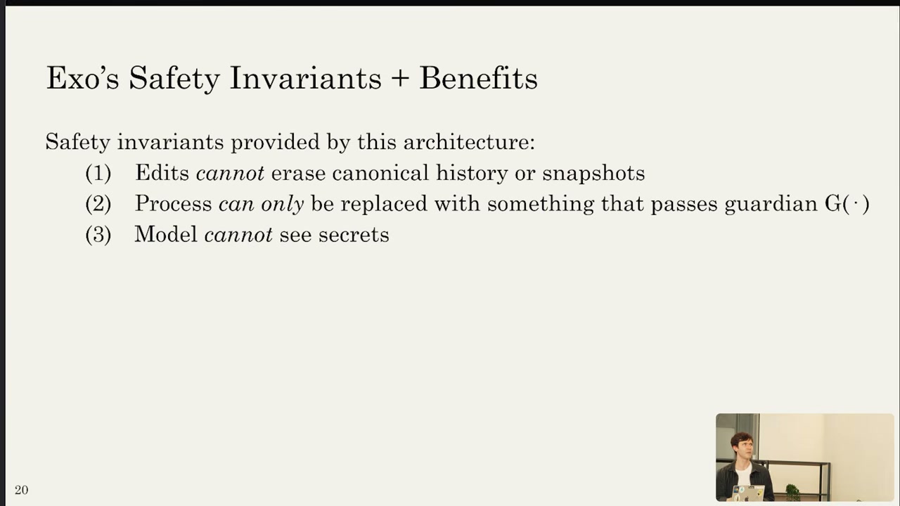 Exo's Safety Invariants + Benefits