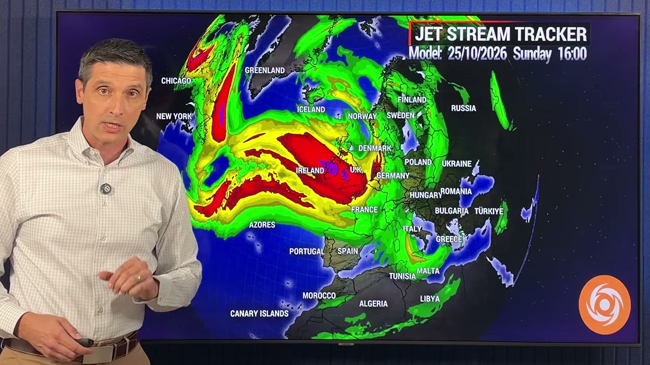 Jet Stream Tracker forecast over North Atlantic and Europe