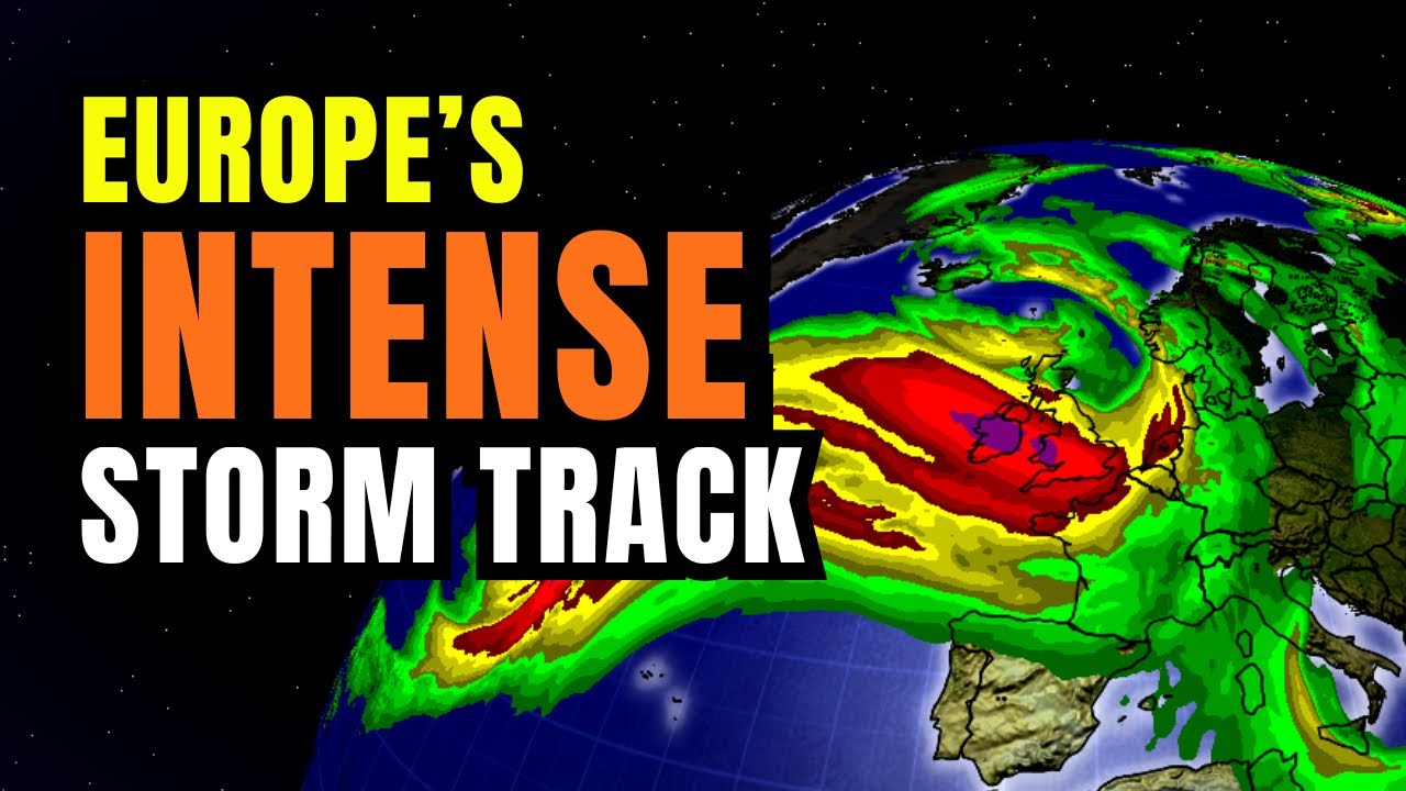 Europe's Storm Track has taken an Aggressive Turn...
